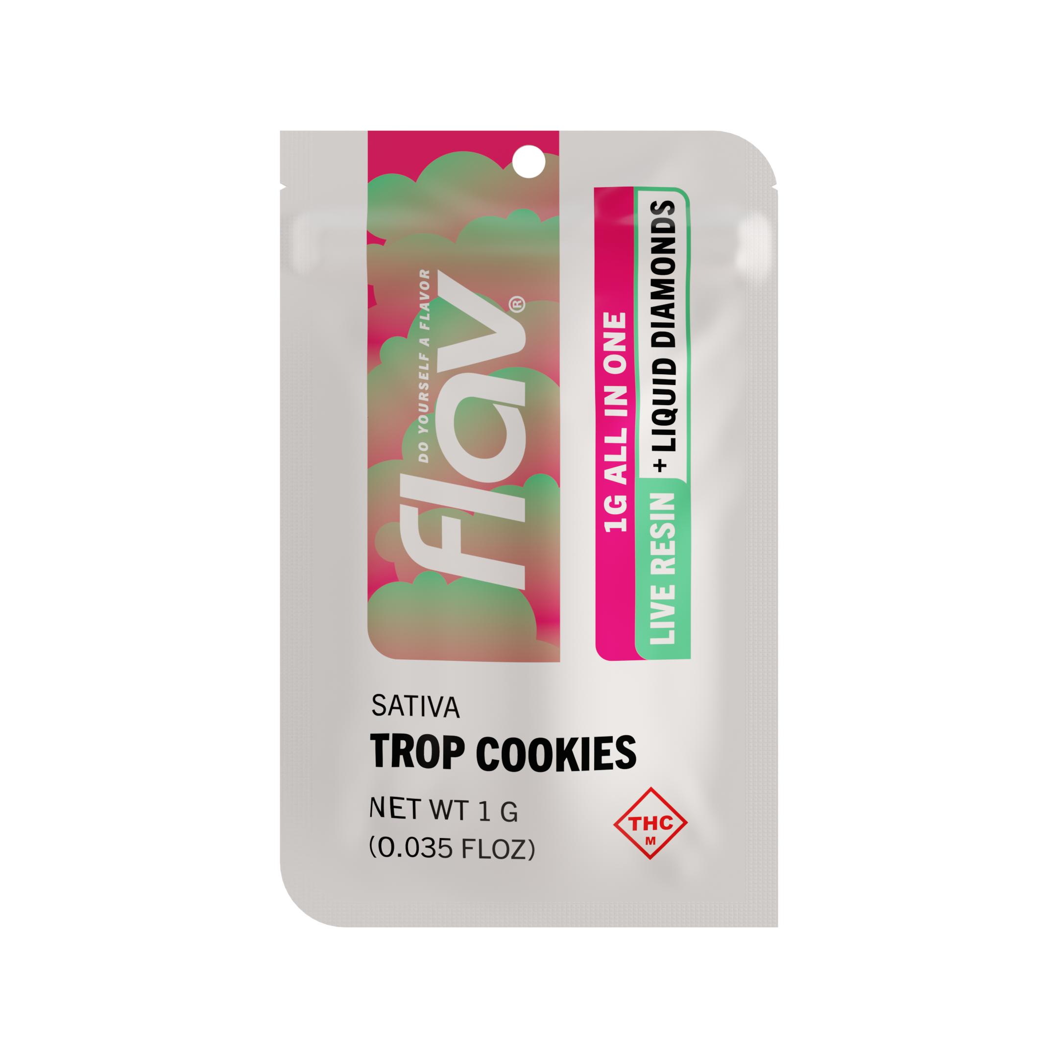 Photograph of product: Trop Cookies - Live Resin + Liquid Diamonds - Disposable - 1.0g