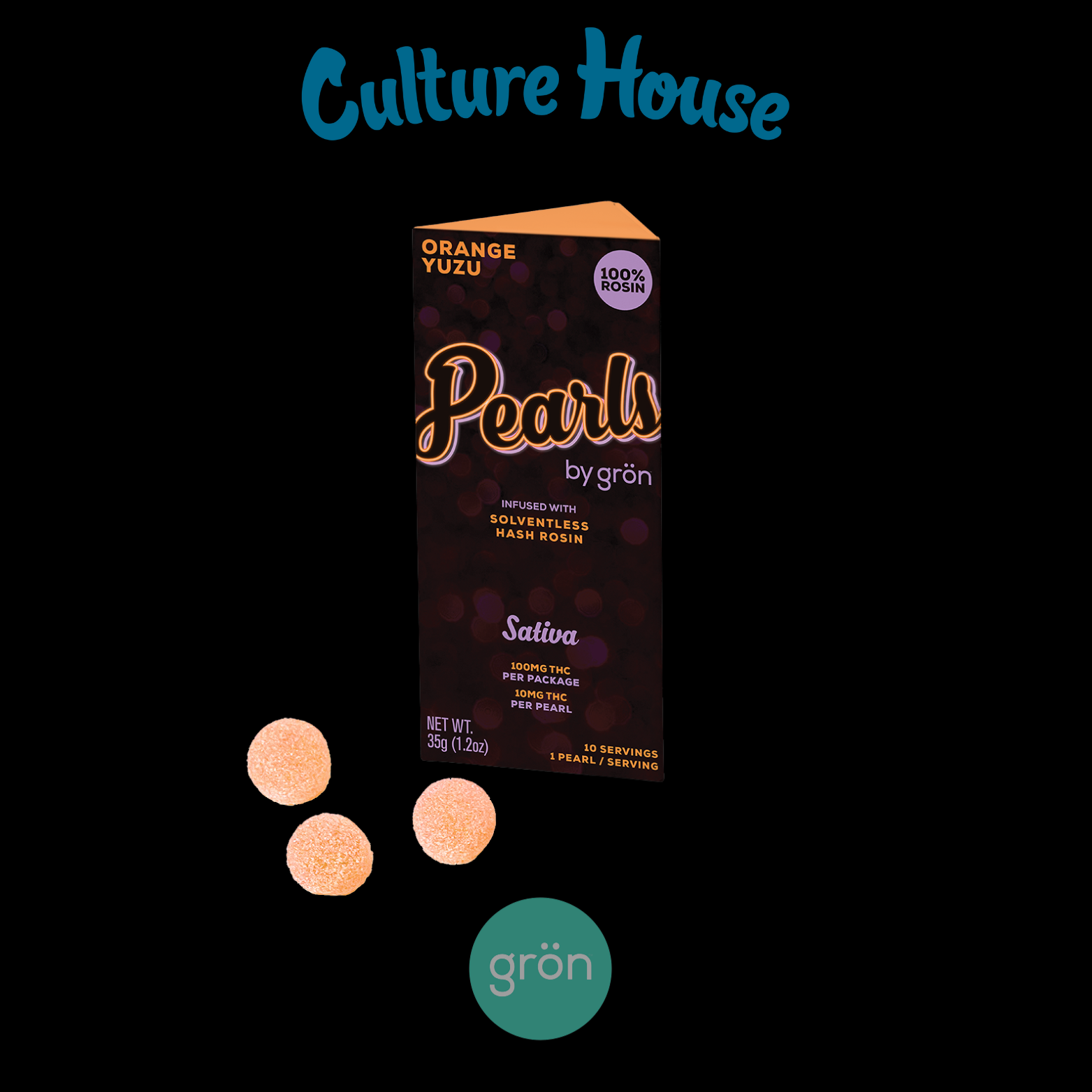 Photograph of product: Gron | Orange Yuzu | Live Rosin | 100mg