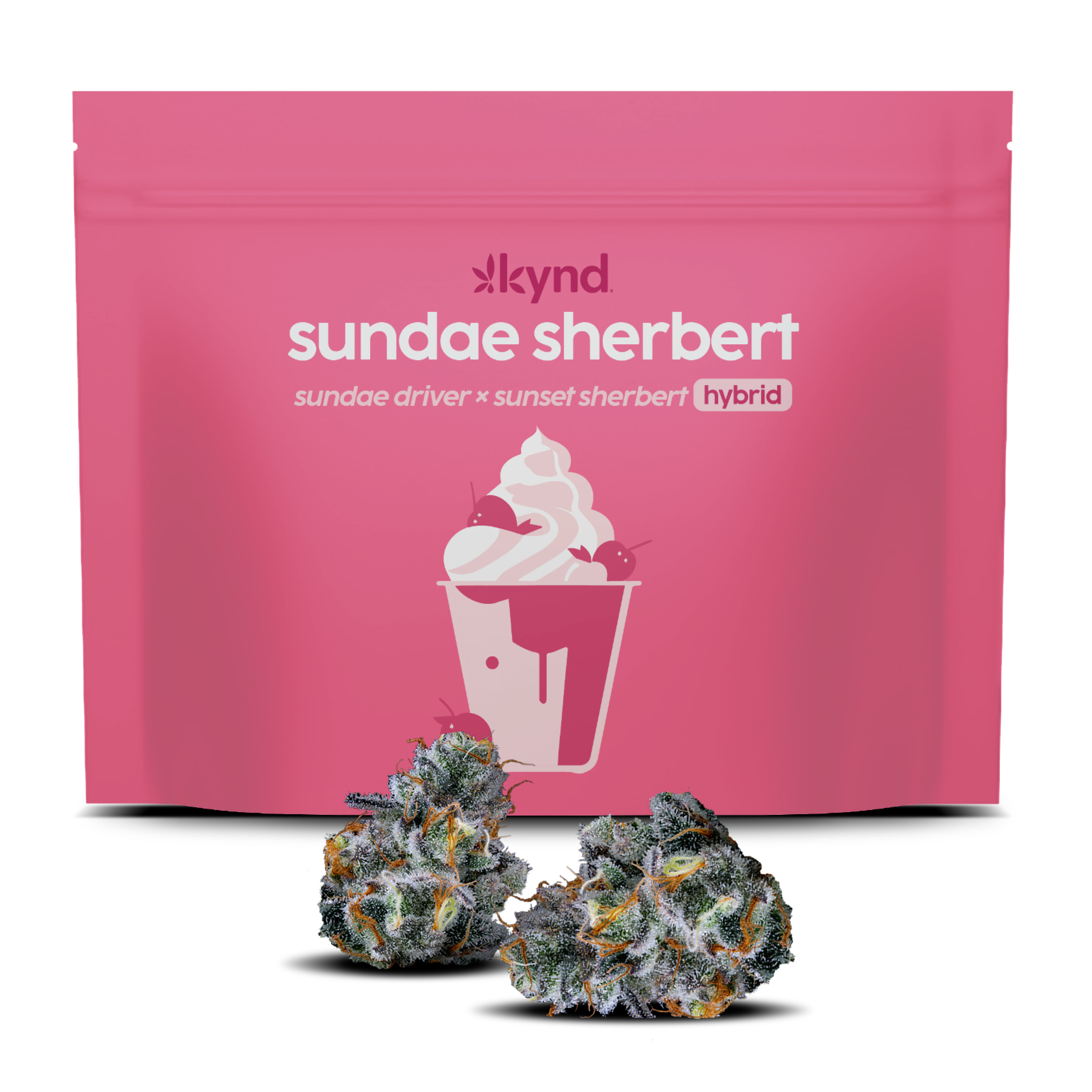 Photograph of product: Kynd Sherbert Sundae (H) Flower 28g