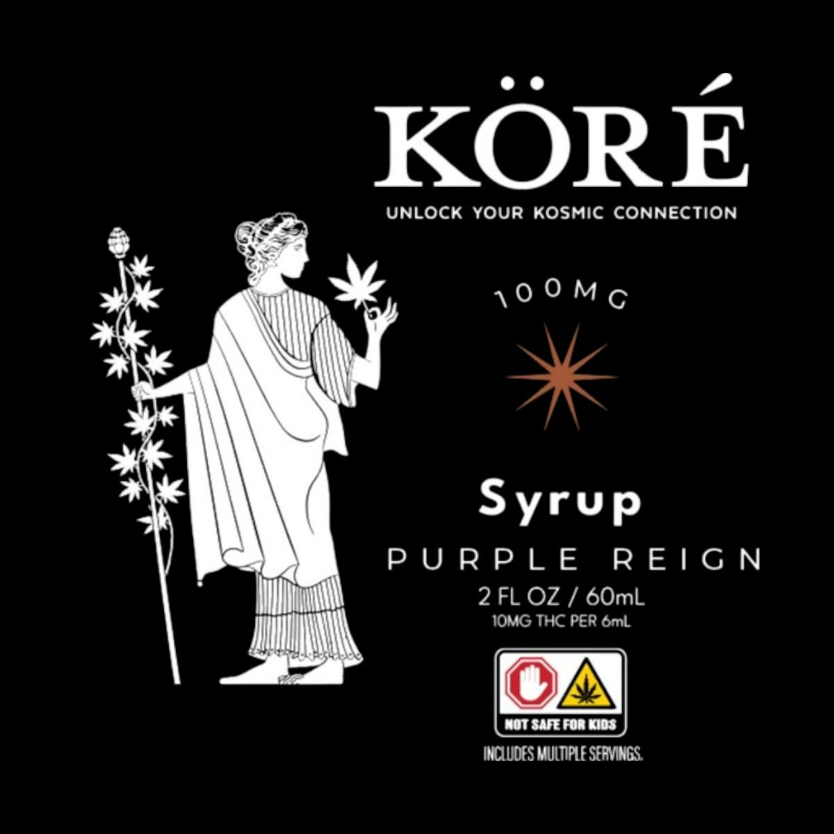 Photograph of product: Kore Purple Reign TH-oui Syrup - 100mg