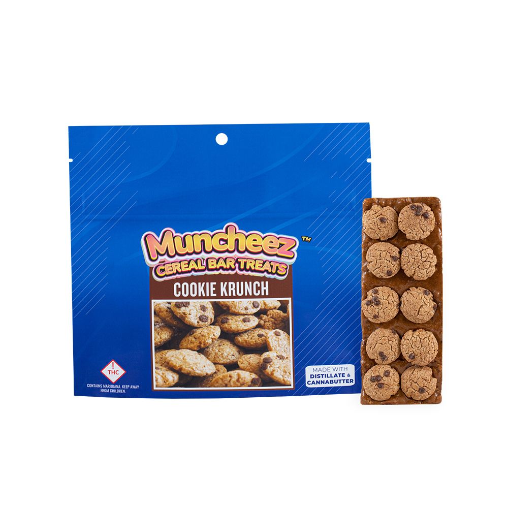 Photograph of product: Muncheez Cereal Bar Cookie Krunch 100mg