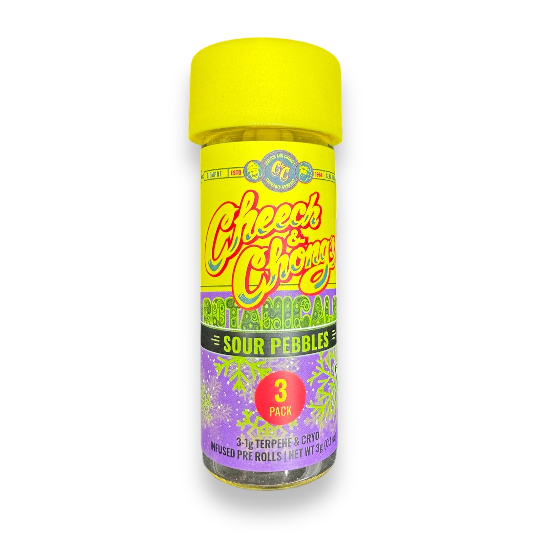 Photograph of Product: Cheech & Chong Cryo Infused PR (3pk) - Sour Pebbles