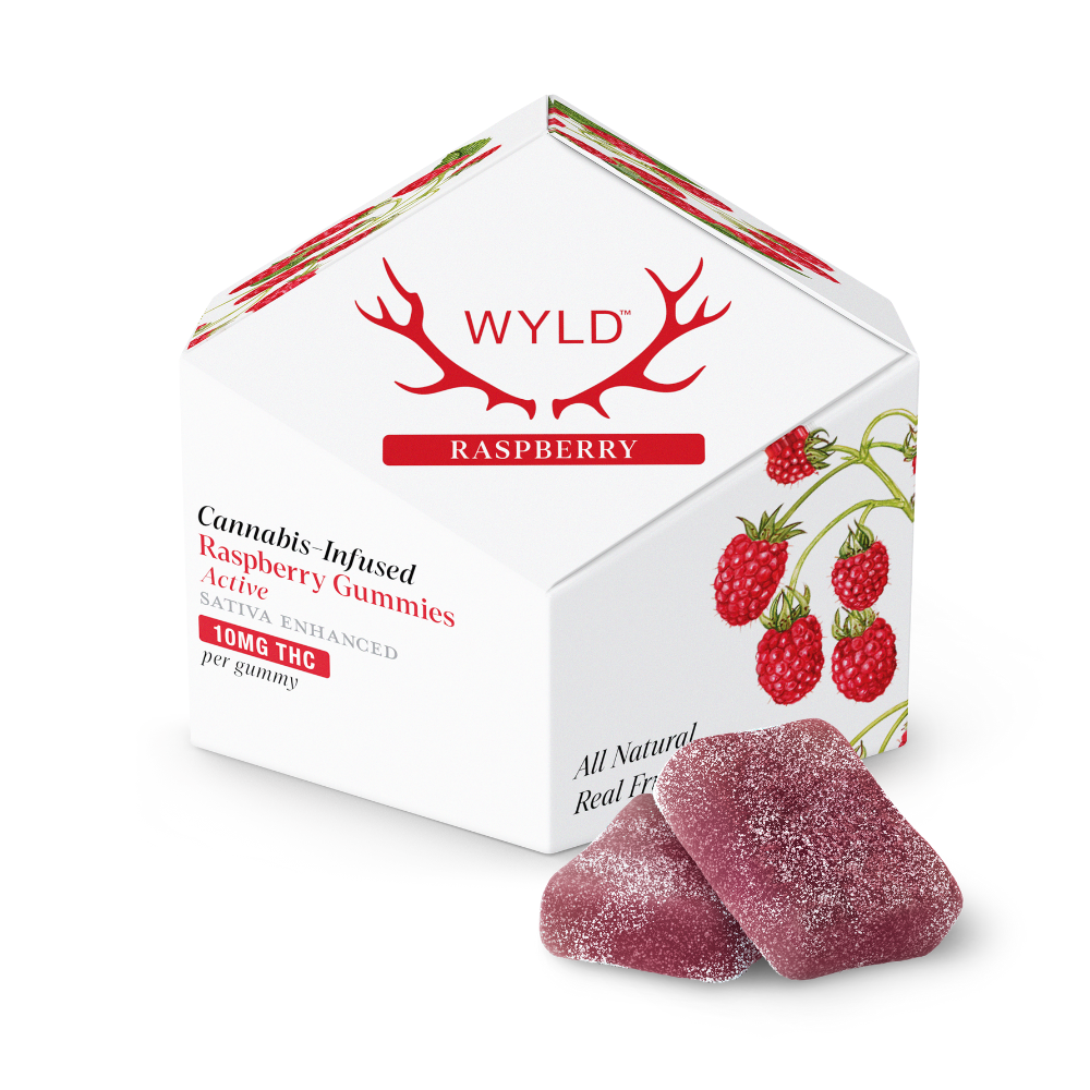 Photograph of product: (63111) Wyld Raspberry Gummies 100mg