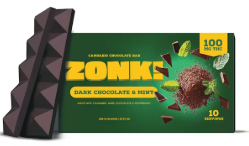 Photograph of product: Dark Chocolate & Mint - 100MG Bar - Zonk!