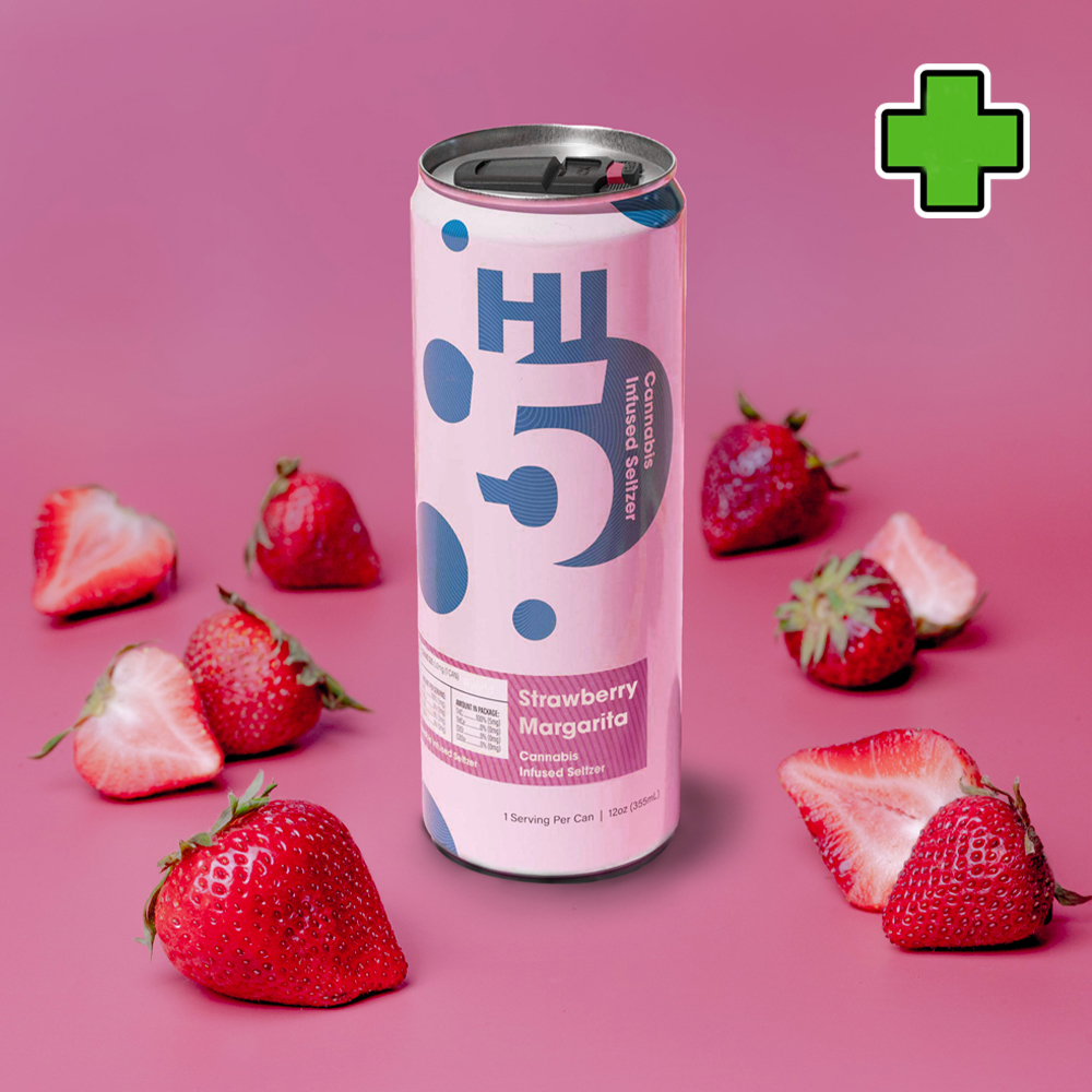 Photograph of product: Strawberry Margarita Seltzer [HIGH-DOSE] (4pk)