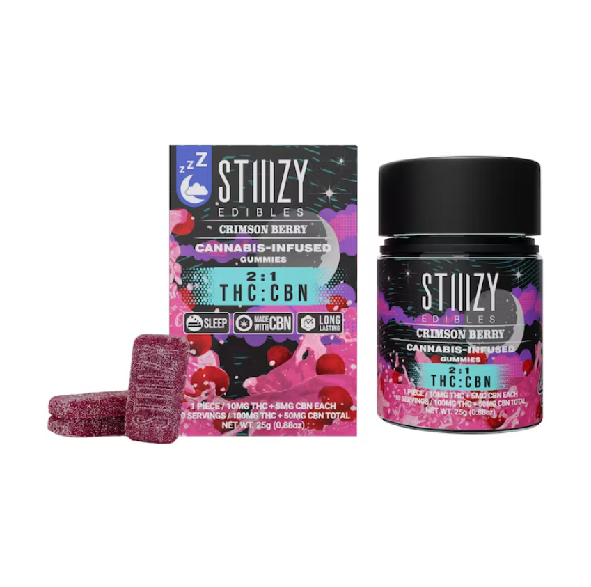 Photograph of product: CBN 2:1 CRIMSON BERRY - GUMMIES - STIIIZY