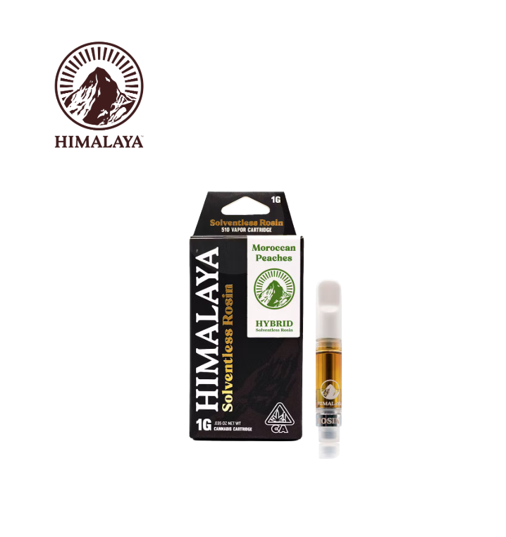 Photograph of product: MOROCCAN PEACHES 1G SOLVENTLESS ROSIN CARTRIDGE