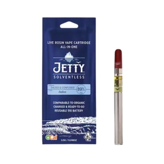 Photograph of product: Jetty Solventless AIO Vape Dazed and Confused .5g - 