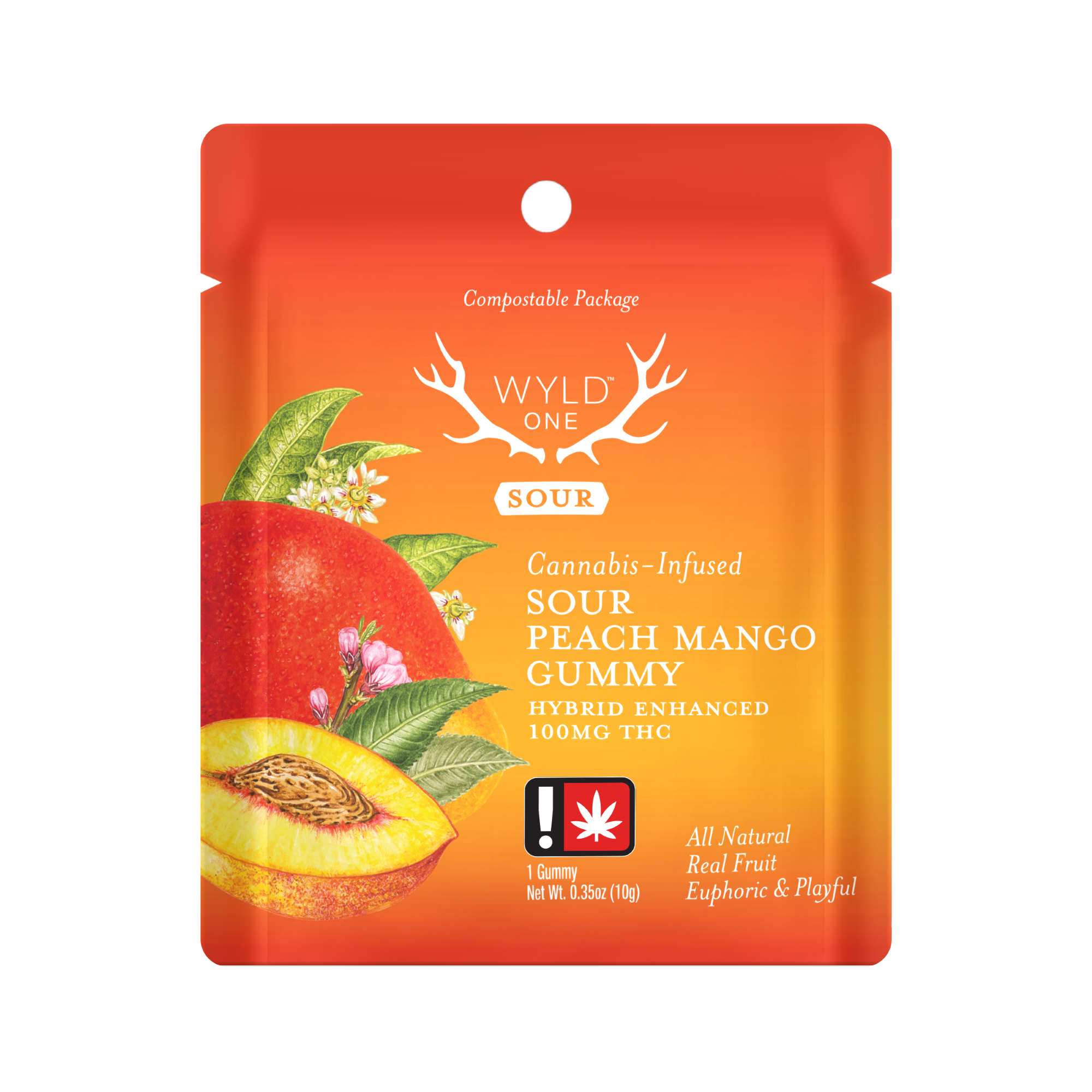 Photograph of product: WyldOnes | Sour Peach Mango | Single