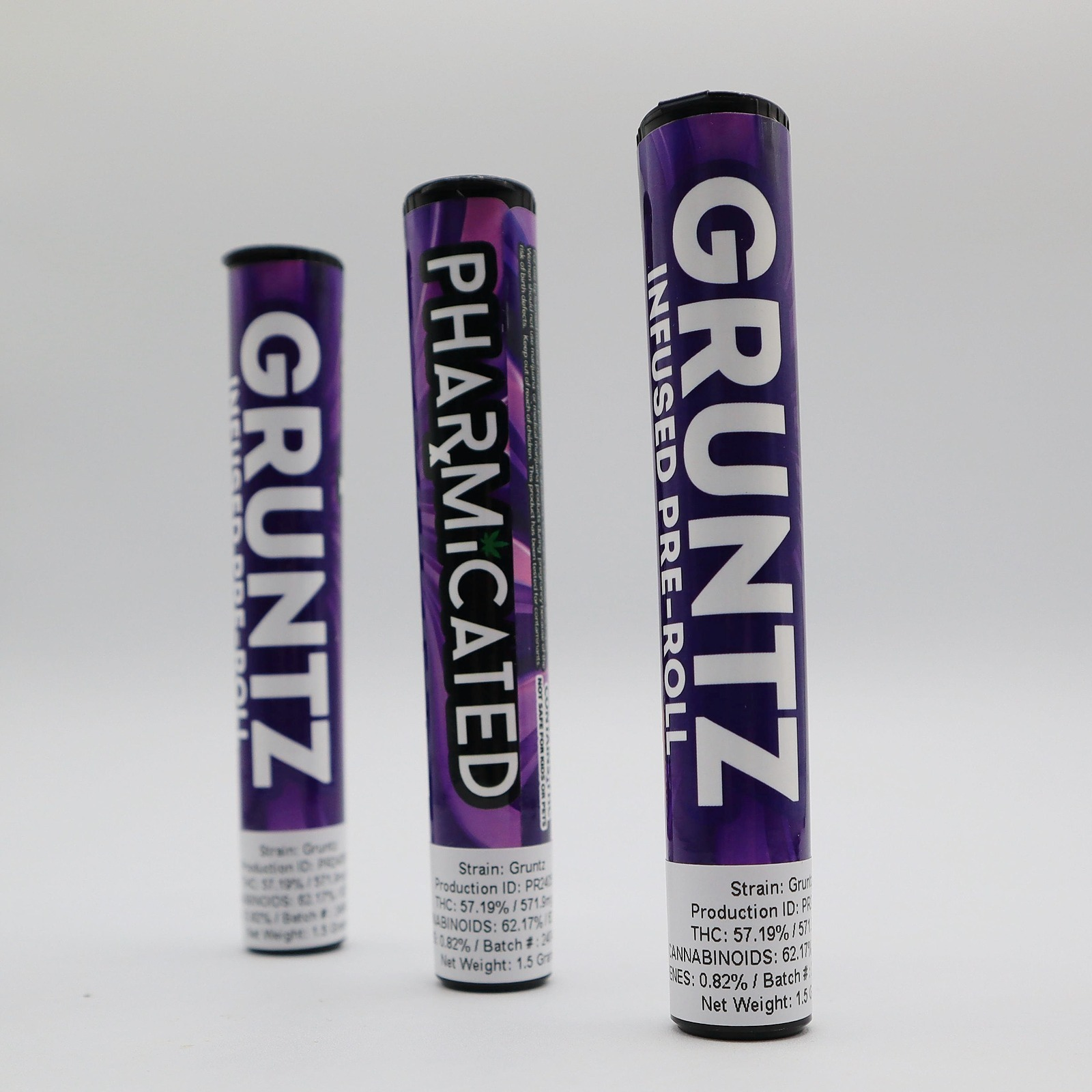 Photograph of product: PhD - Infused Preroll 1.5g - Gruntz