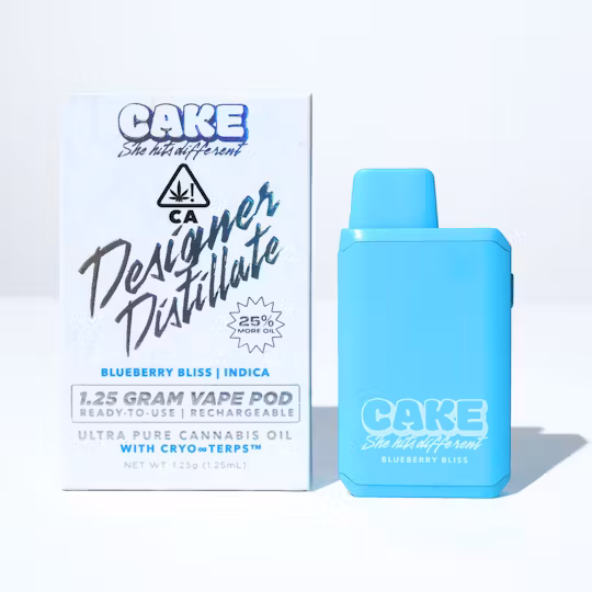 Photograph of product: Blueberry Bliss [I] Designer Distillate AIO | Cake