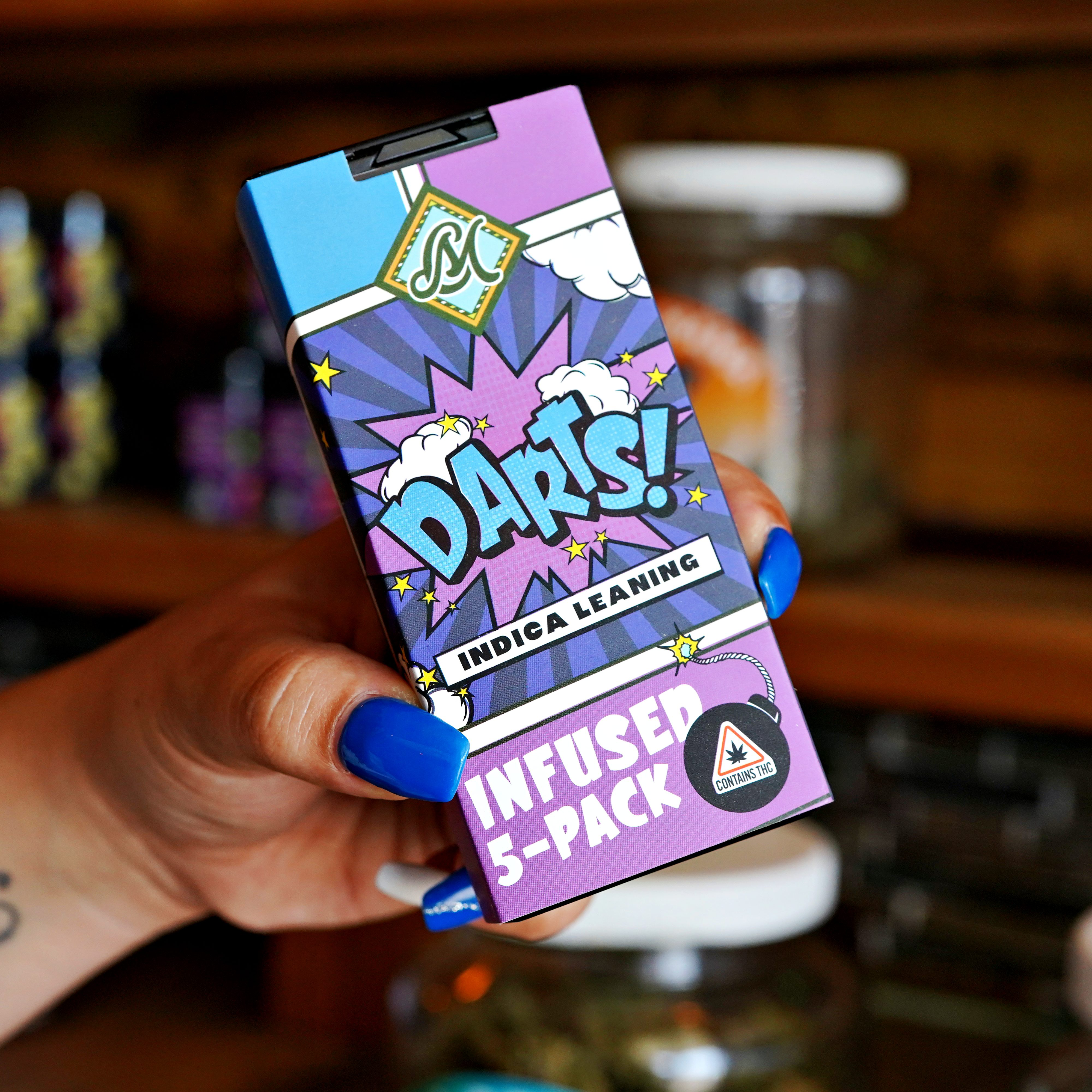 Photograph of product: (Infused Preroll Pack) Brain Strain (MAC Badder) 5-pack - 3.5g