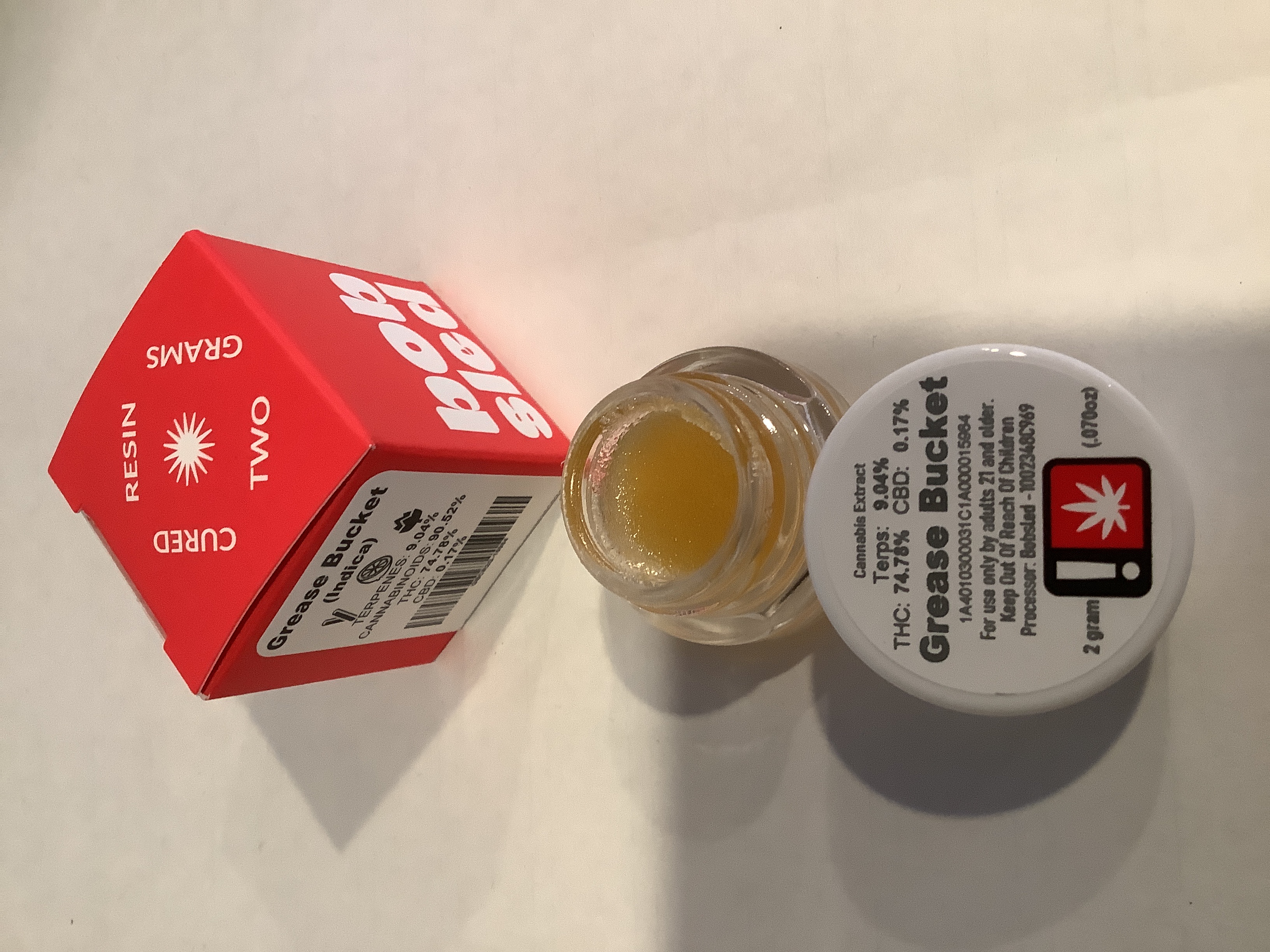Photograph of product: Bobsled - GREASE BUCKET - Cured Resin - (2g) - I