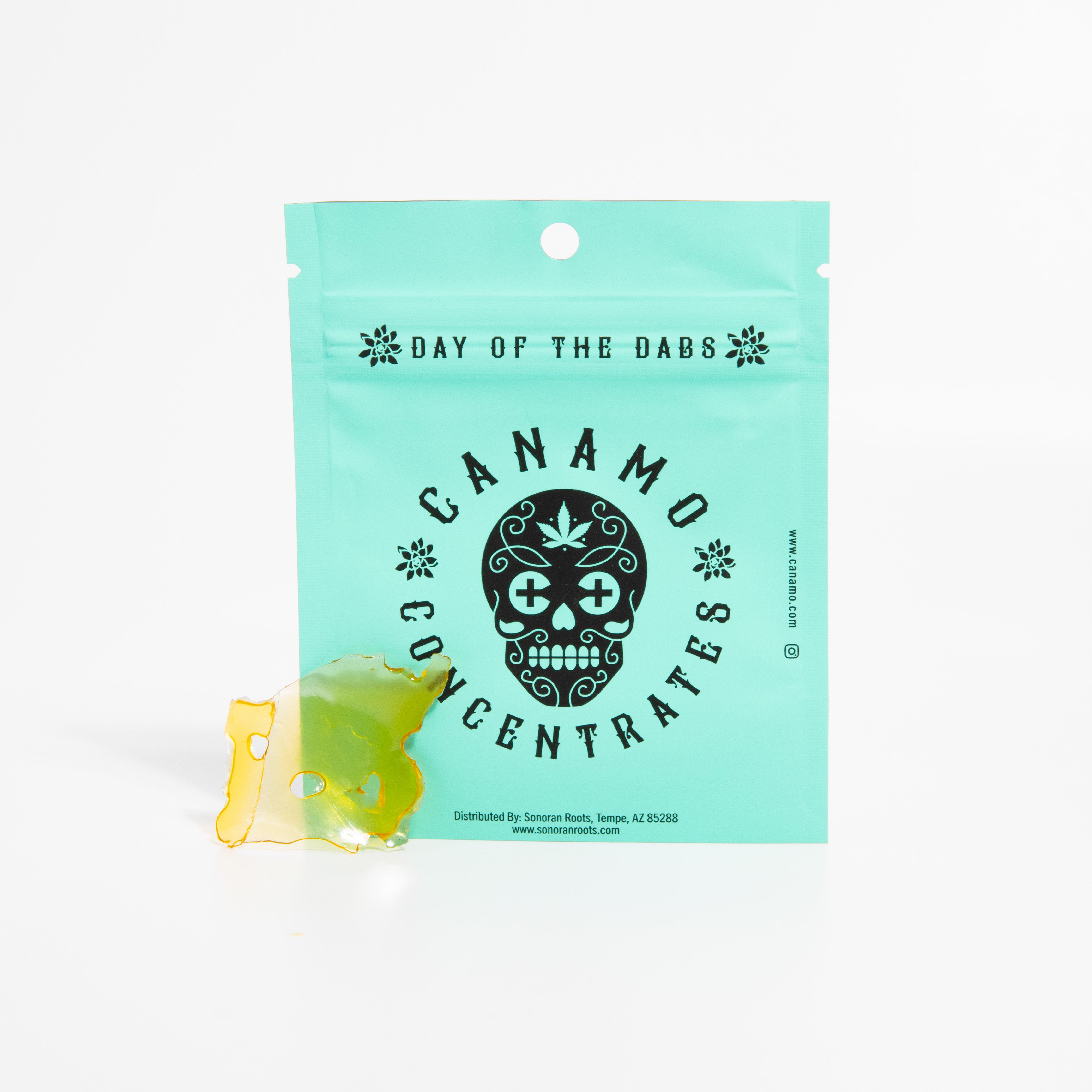 Photograph of product: 1g Cured Shatter (Banana Split)