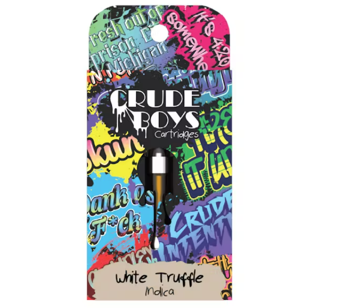 Photograph of product: Crude Boys | White Truffle | Vape Cart Oui'd