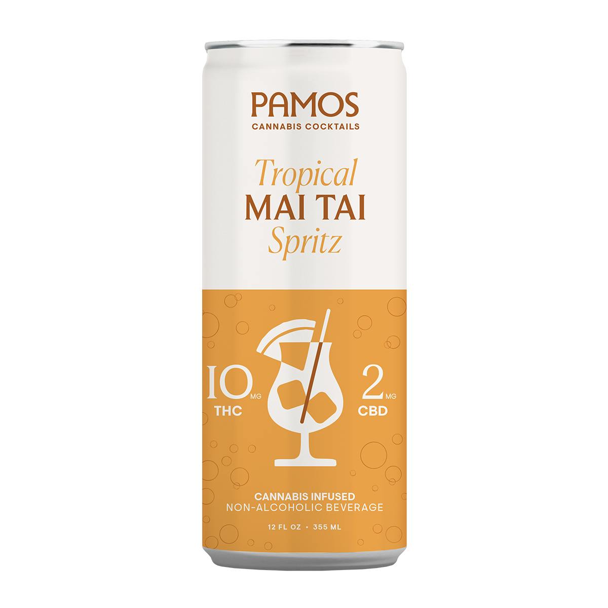 Photograph of product: PAMOS | Mai Tai Spritz 4-pack | 10mg TH-oui per can