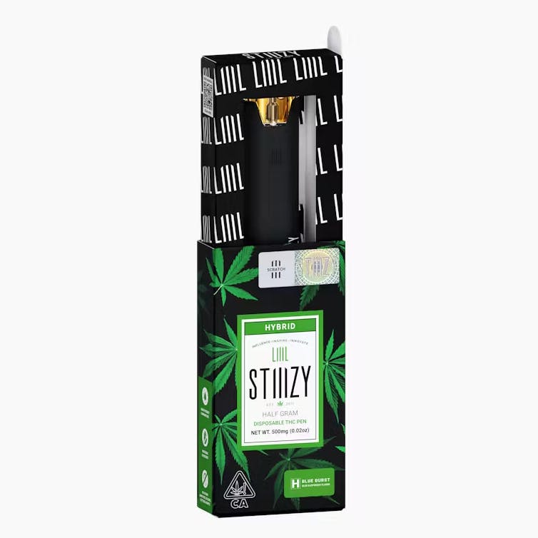 Photograph of product: BLUE BURST - ALL-IN-ONE - .5G - HYRBID - STIIIZY LIIIL