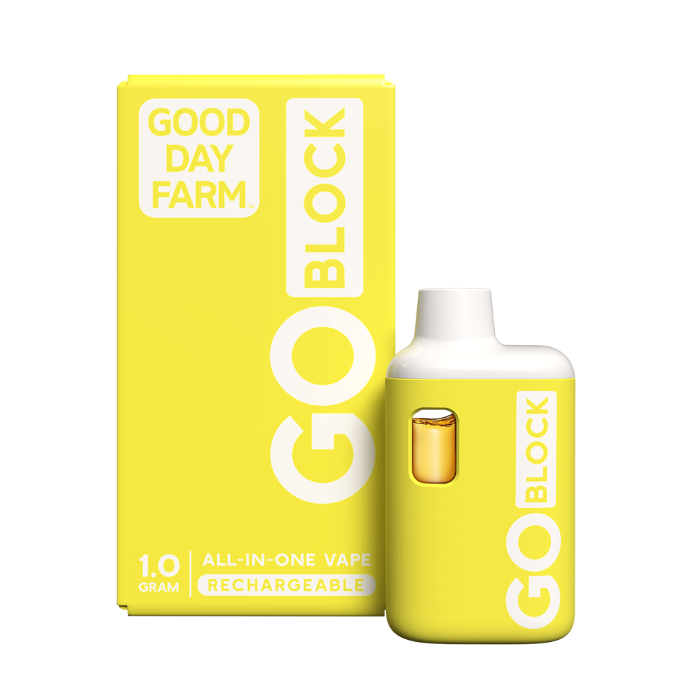 Photograph of product: GDF: GO Block Vape | Peach Tea | All-In-One