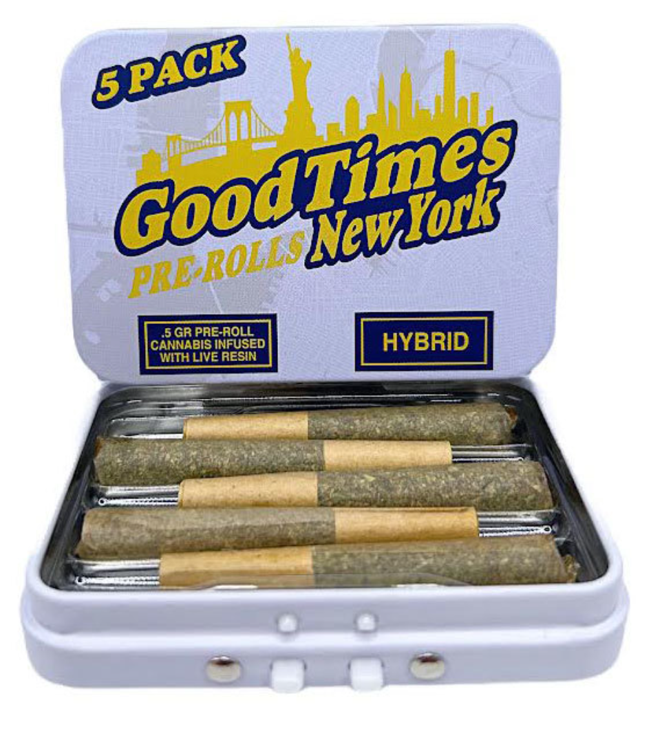Photograph of product: Good Times | Sour Skittles | Hybrid | Infused | 5pk | 2.5g