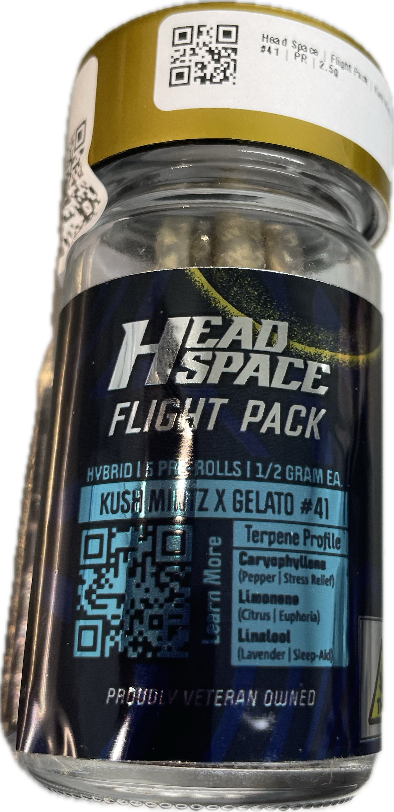 Photograph of product: Head Space | Flight Pack | Kush Mintz X Gelato #41 | PR | 2.5g