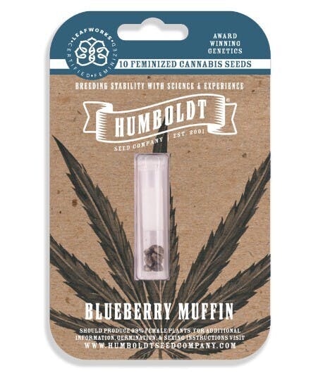 Photograph of product: Humboldt Seed Company Blueberry Muffin FEMINIZED Seeds 10pk ND
