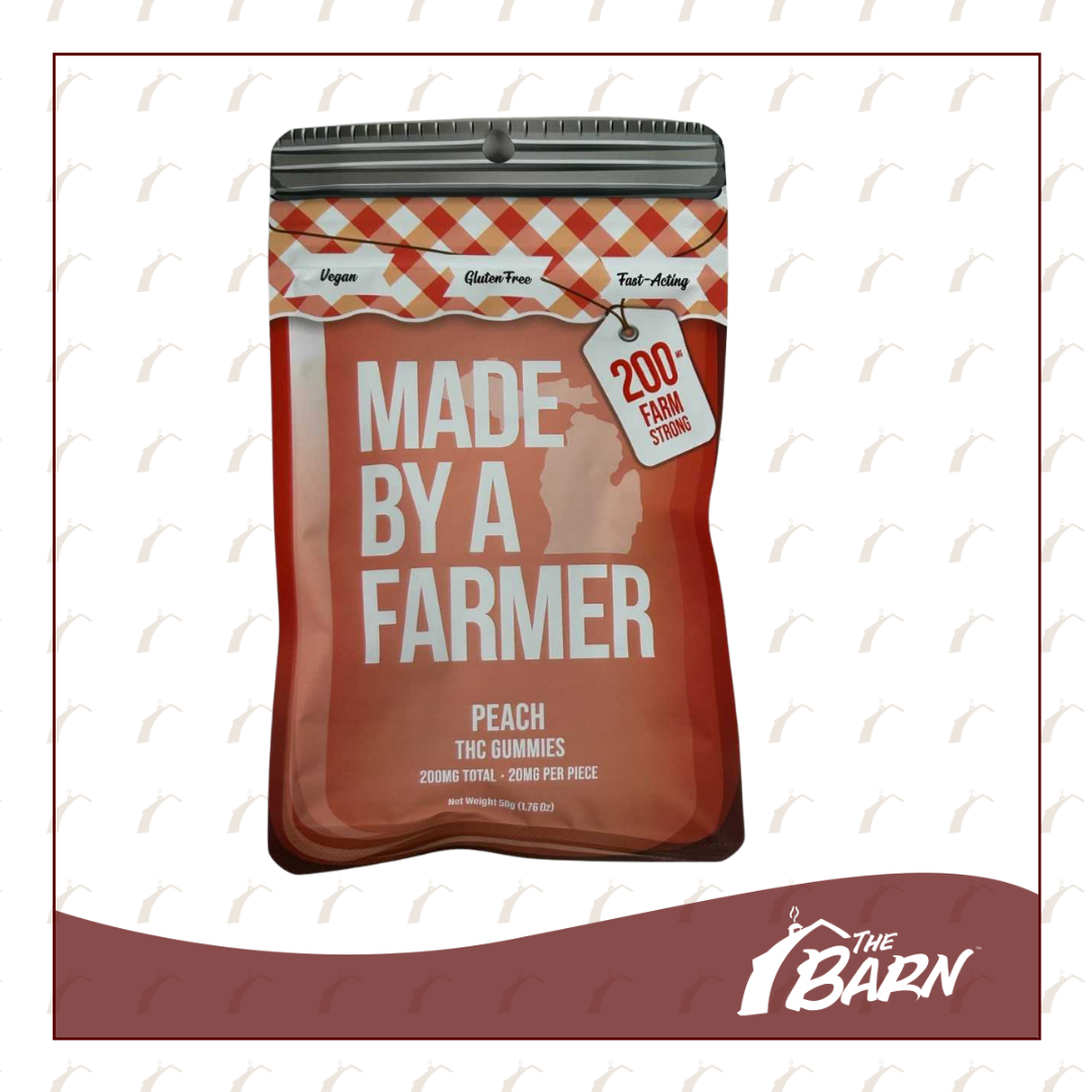 Photograph of product: MBAF 200mg Gummies - Peach - REC