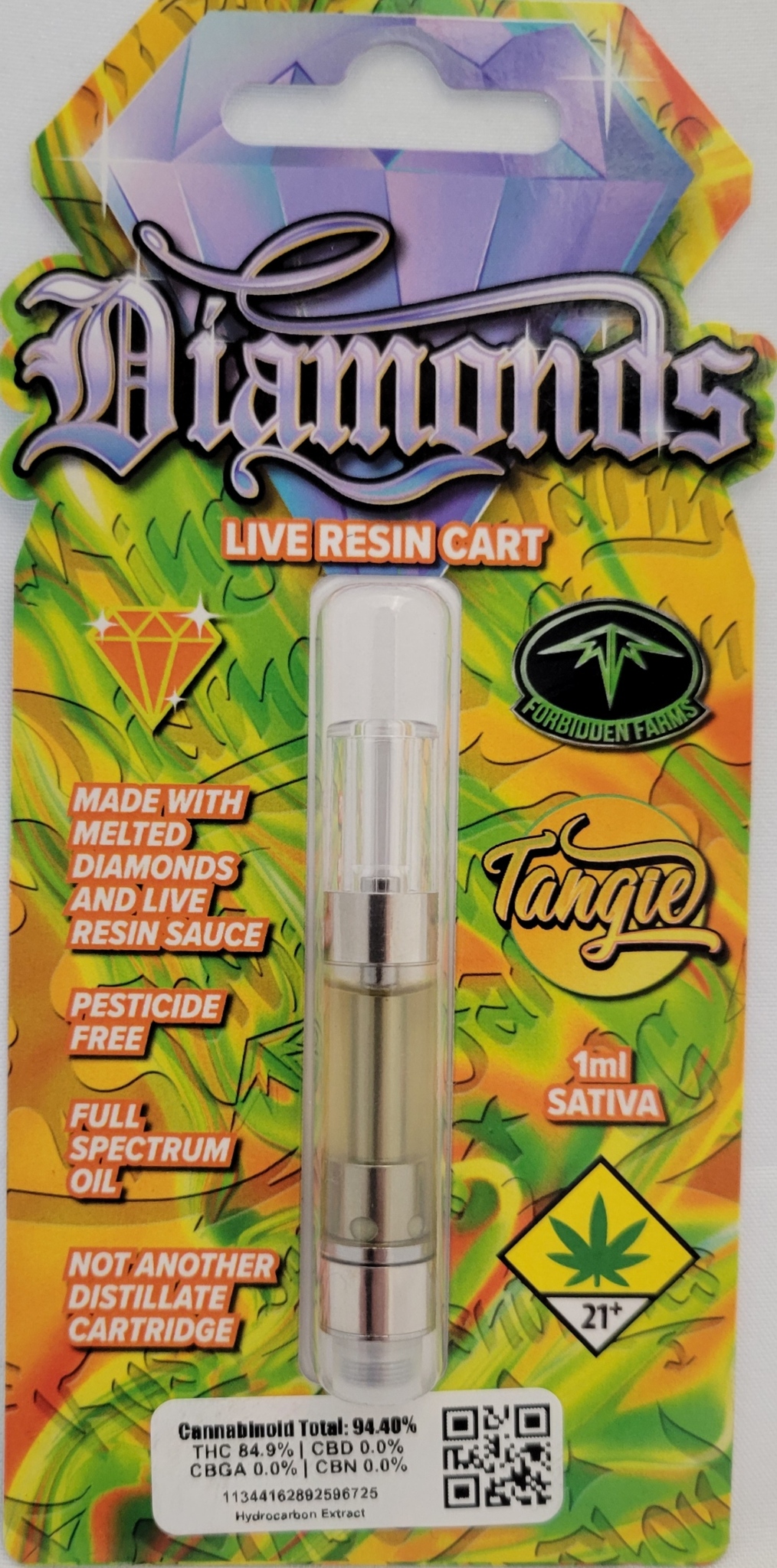 Photograph of product: Tangie "Live Resin" | 1g