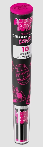Photograph of product: Bodega Boyz | Premium Ceramic Tip Cone Refined White Paper fits 1g