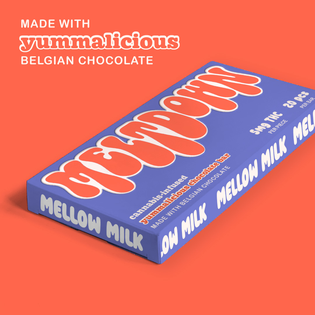 Photograph of product: Chocolate Bar | Mellow Milk | 5mg 20pk