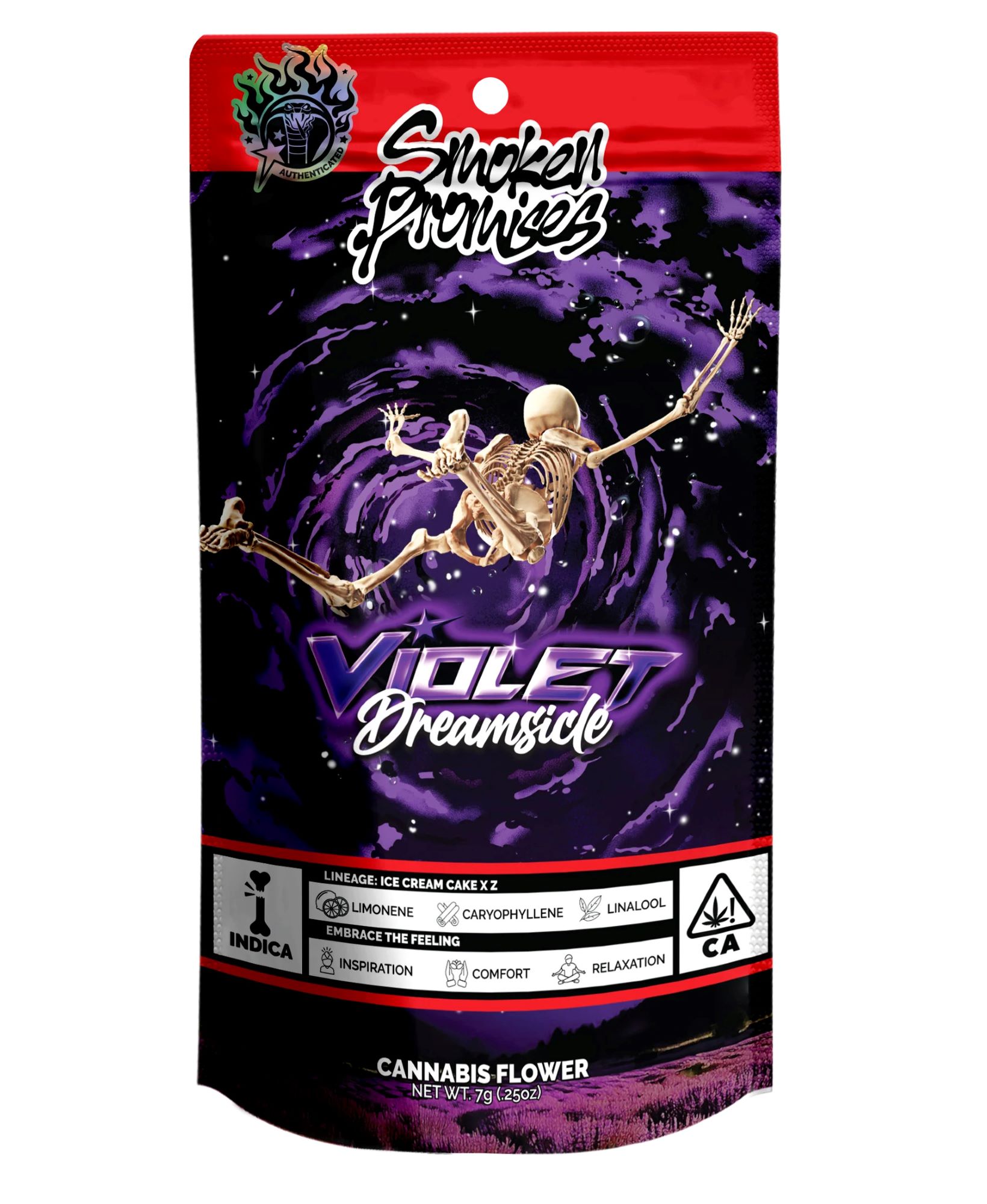 Photograph of product: SMOKEN PROMISES: VIOLET DREAMSICLE 7G