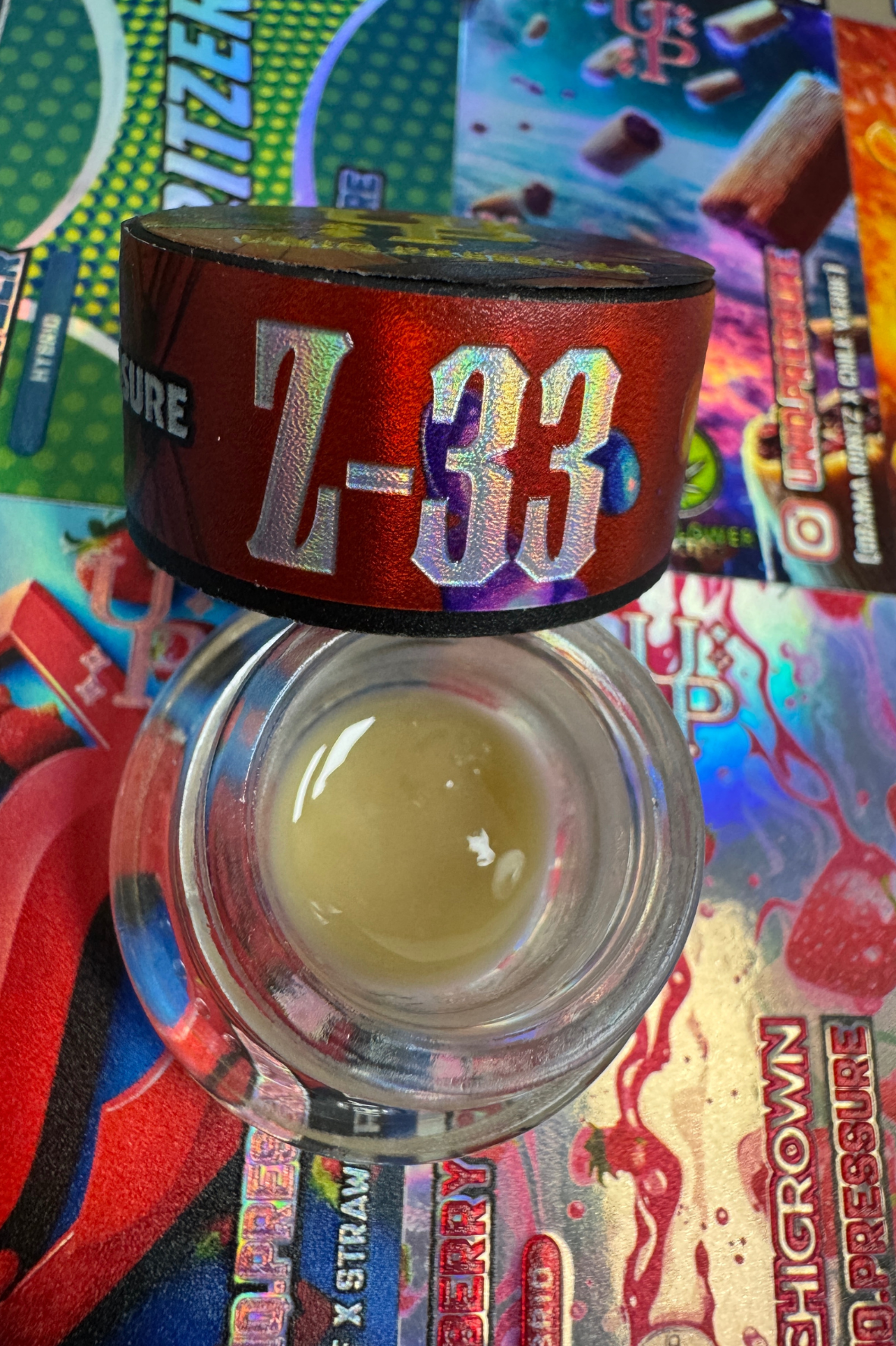 Photograph of Product: Concentrate | Live Rosin | Z-33 | 1g | Uniq Pressure