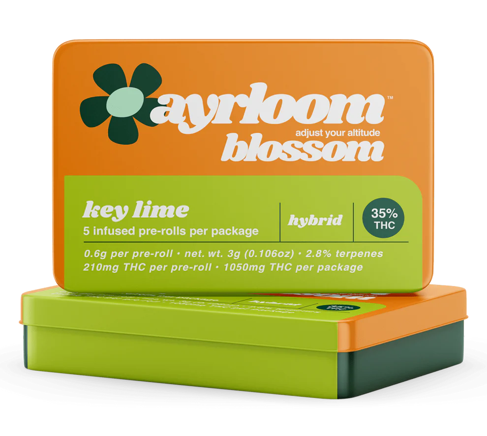 Photograph of product: Ayrloom Infused Pre-Rolls /5pk - Key Lime