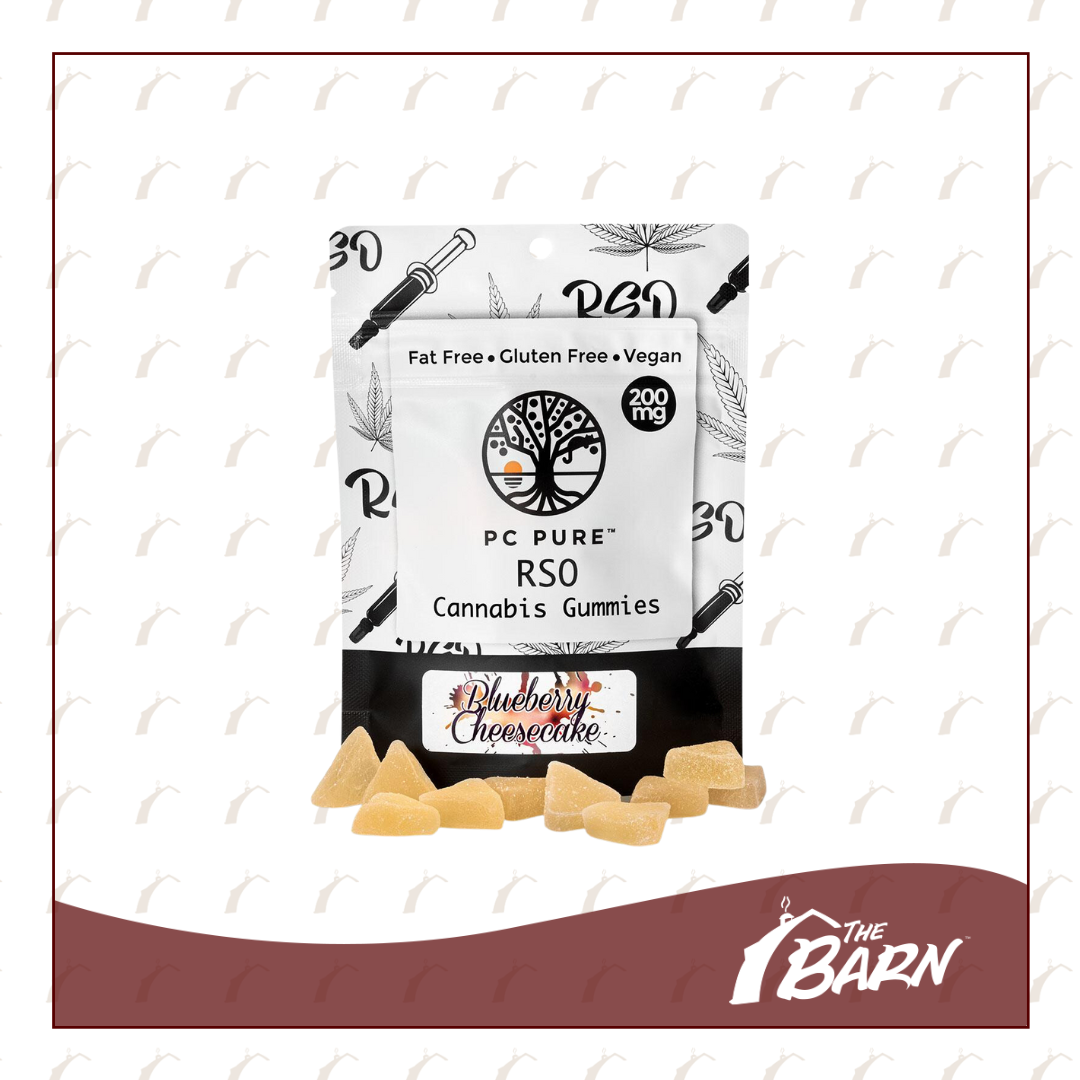 Photograph of product: PC Pure 200mg Gummies - [RSO] Blueberry Cheesecake - REC