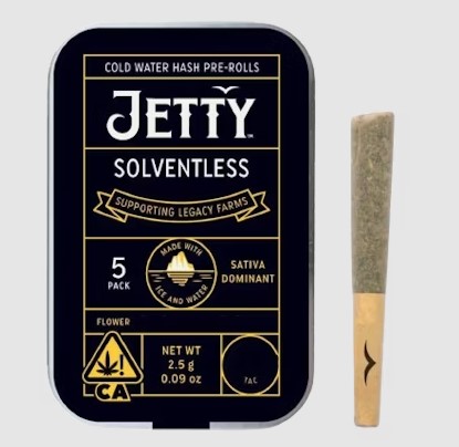 Photograph of product: Jetty tropicana Cherry X Sour Cherry Rosin Pre-Rolls (5pk)