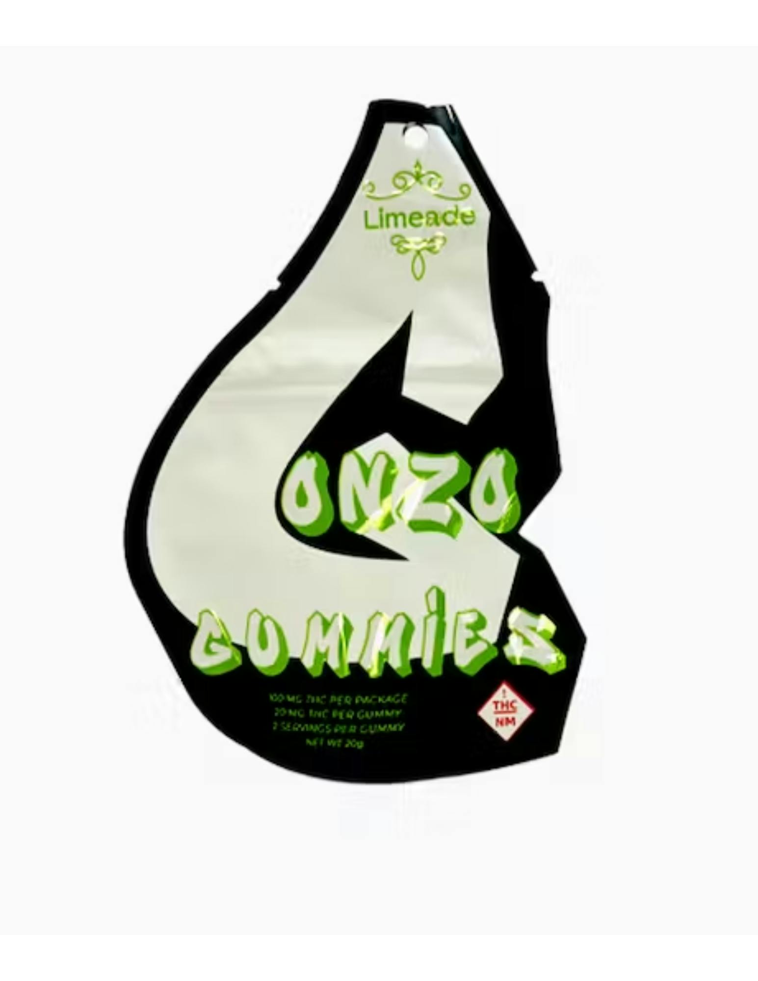 Photograph of product: Gonzo Gummies | Limeade| 100mg