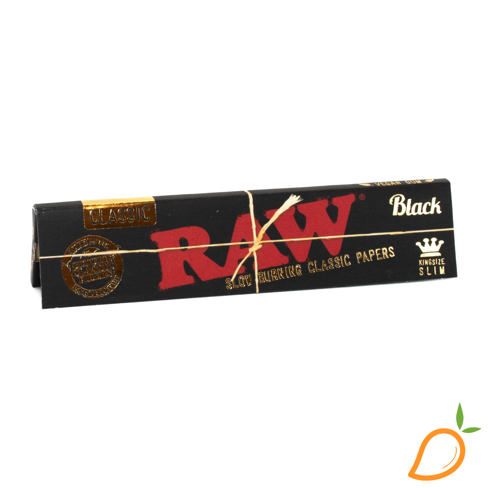 Photograph of product: 50ct 1 1/4 Black Papers Raw
