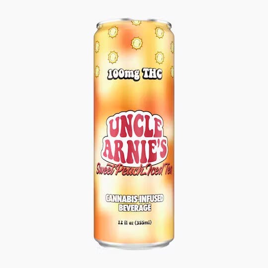 Photograph of product: 100MG SWEET PEACH TEA 12OZ - 