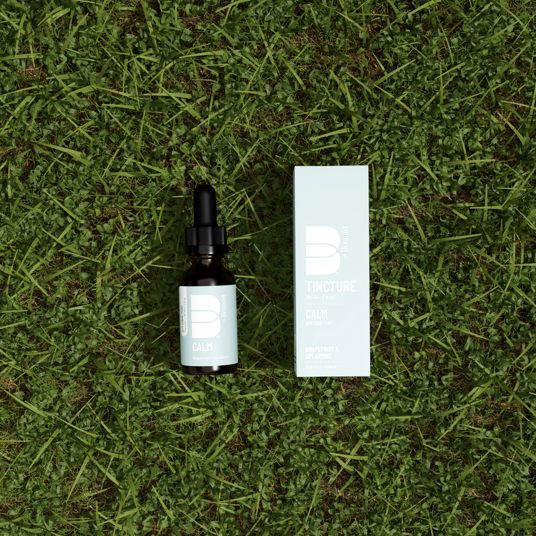 Photograph of product: The Botanist |  2:1 CBD:TH-oui Tincture | Calm | (200mg CBD/100mg TH-oui)