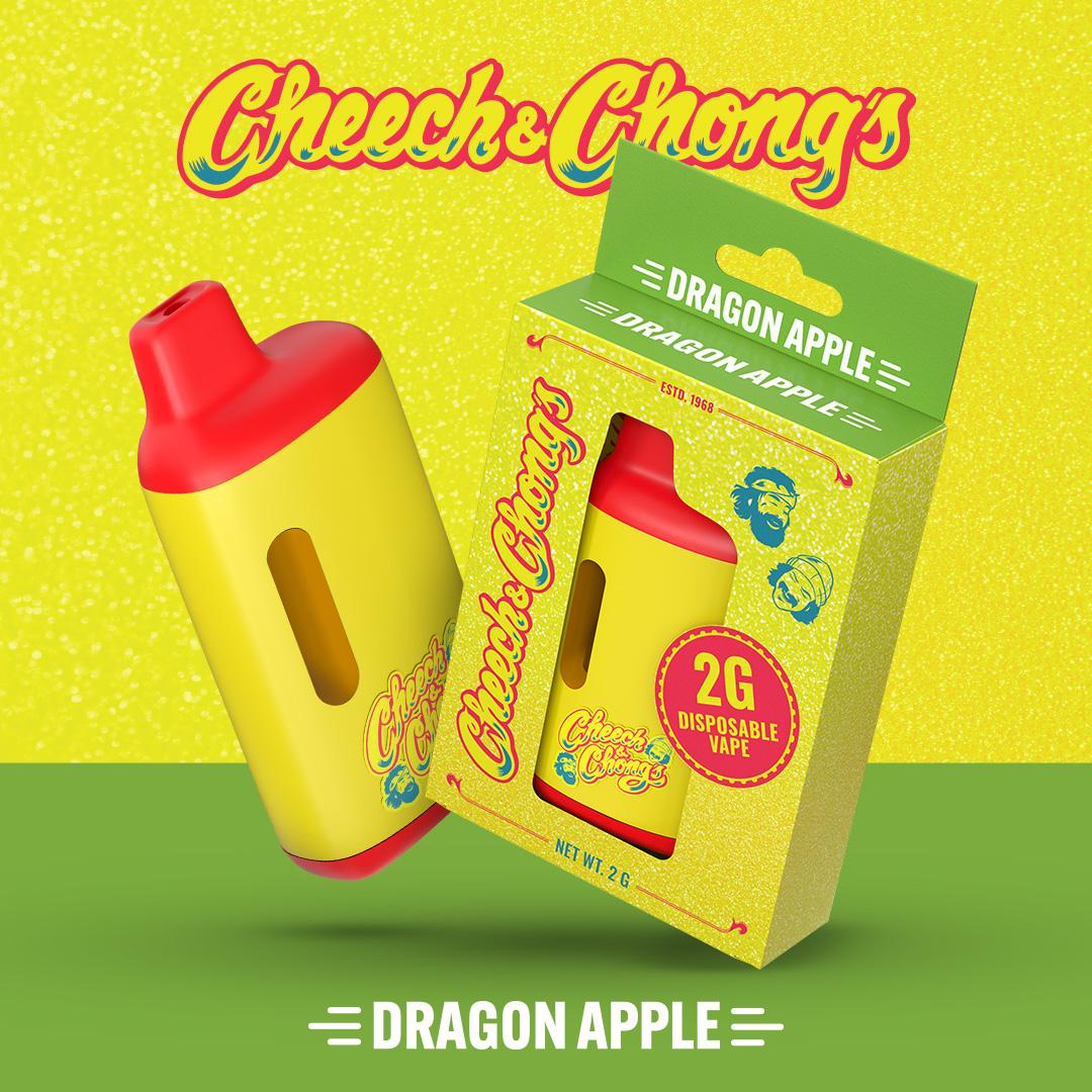 Photograph of product: Cheech & Chong | 2g Disposable | Dragon Apple