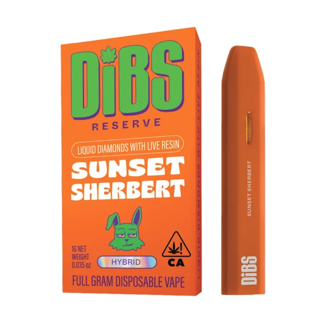 Photograph of product: Sunset Sherbert 1g All In One Vape - 