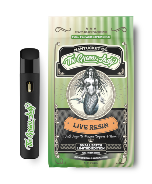 Photograph of product: THE GREEN LADY I CANDIED APPLE OG I LIVE RESIN AIO | 1G