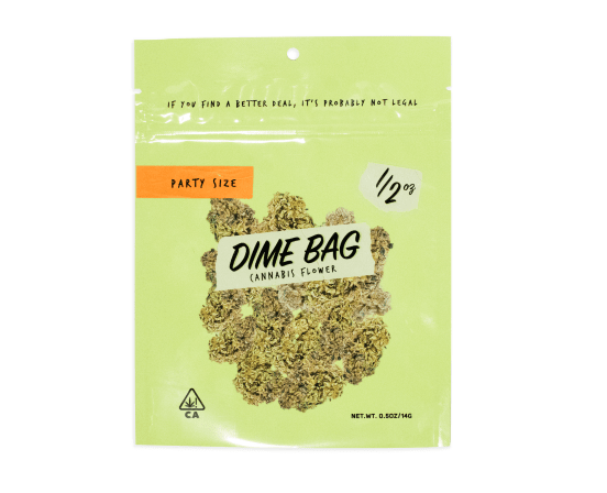 Photograph of product: Dime Bag Flower Blueberry Blast 14g - 