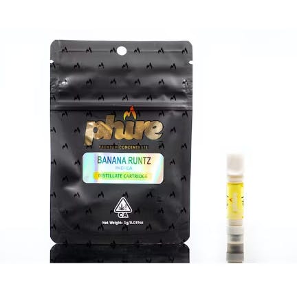 Photograph of product: Banana Runtz Distillate Vape Cart