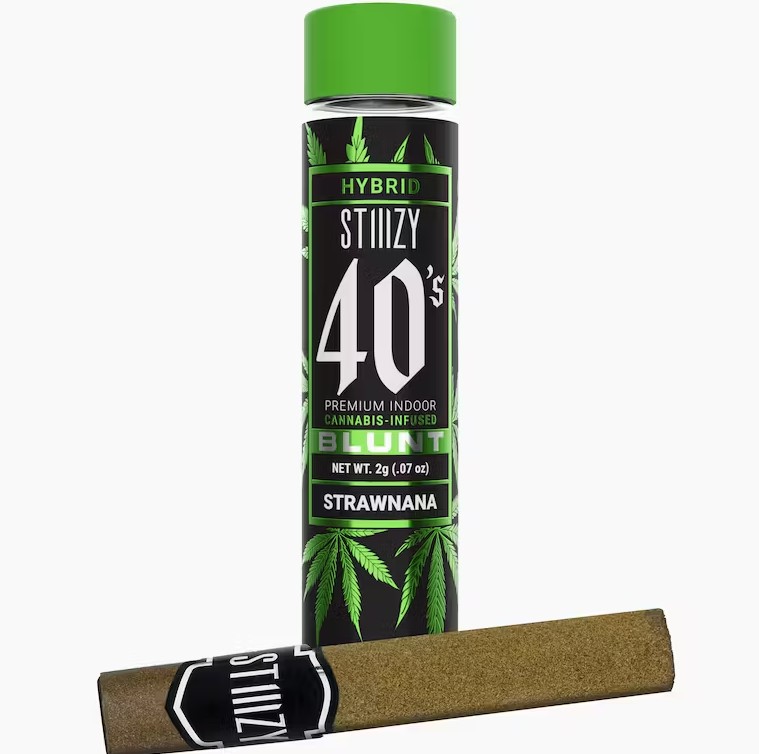 Photograph of product: Strawnana 40's Blunt Infused Pre-Roll 2g