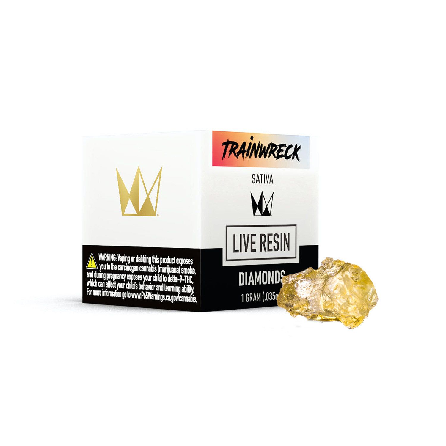 Photograph of product: Trainwreck Live Resin Diamonds 1g