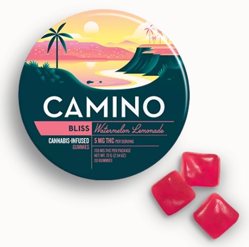 Photograph of product: Camino Gummies | Watermelon Lemonade (Bliss) | 100mg