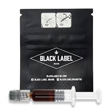 Photograph of product: Black Label Concentrate 1g RSO- Chemdawg Kush