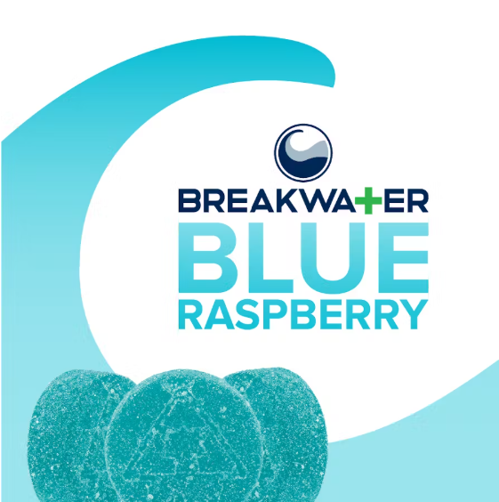 Photograph of product: Breakwater | Blue Raspberry | Edibles | Soft Lozenge