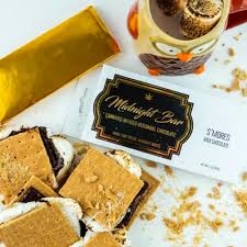 Photograph of product: Midnight Bar - S'mores Chocolate - 200mg