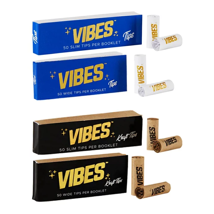 Photograph of product: VIBES Kraft Tips unbleached / Slim